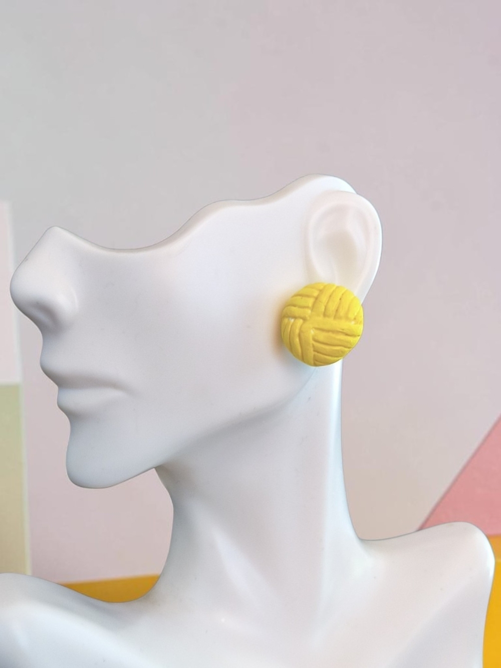 Artisan Polymer Clay Mexican Pastry Conchita Earrings